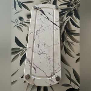 Marble Look Wood Hand/Dish Soap Elevated Counter Tray NWT